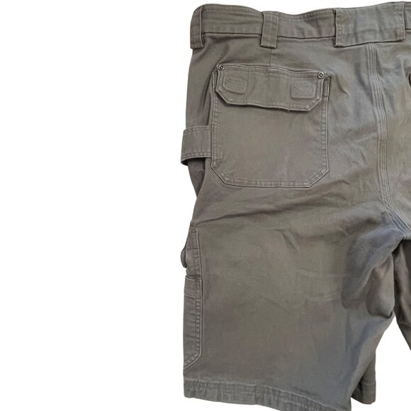 Duluth Trading Co Mens 46 Gray Flex Fire Hose Cargo Shorts Utility Pockets - Picture 9 of 15